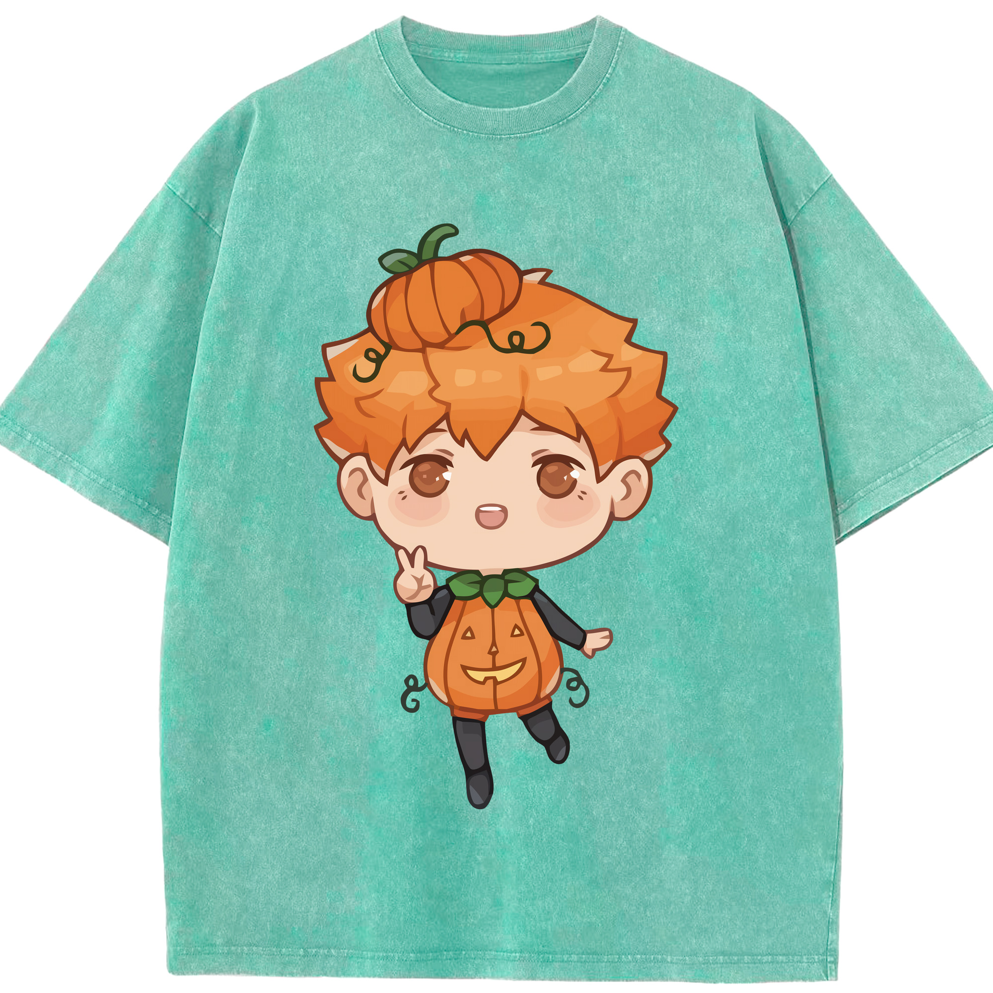 （画像用） ハイキュー!! Haikyu!! 綿100% ヴィンテージ風 半袖Tシャツ（フロントプリント）